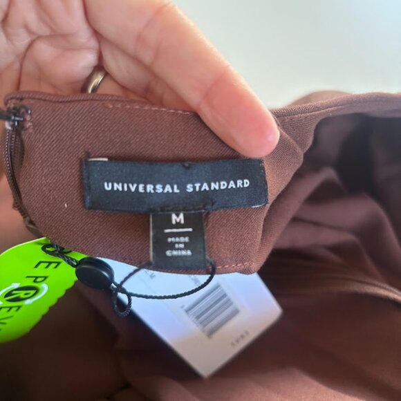 NWT Universal Standard Moira Twill Dress Mocha Recycled Sustainable Pockets - Picture 9 of 11